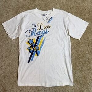 NWT Tampa Bay Rays Friday Fest Tee Mens S White MLB Collectible Shirt Anvil